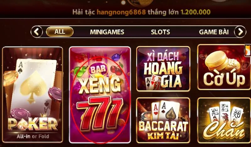 Giới thiệu khái quát về game Xèng 777 Sunwin